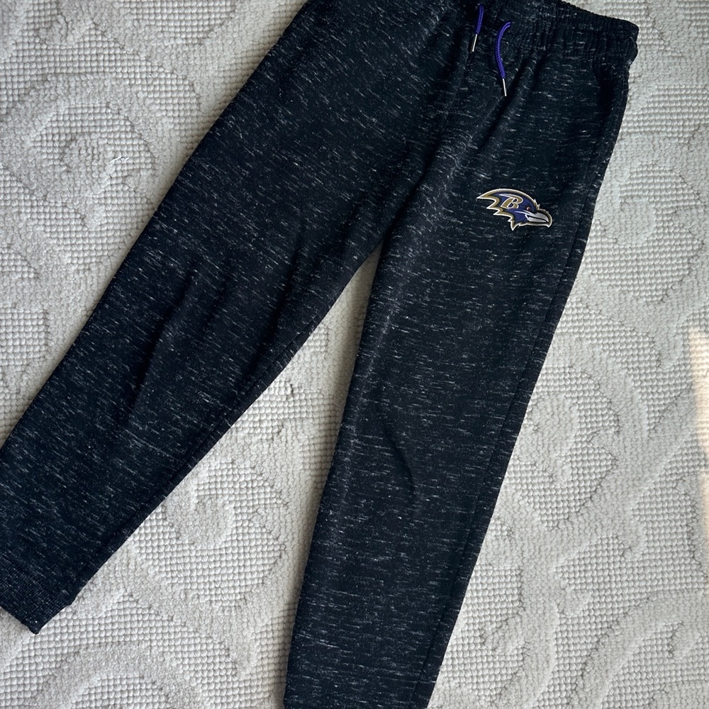 NFL Black and Purple Kids Sweatpants